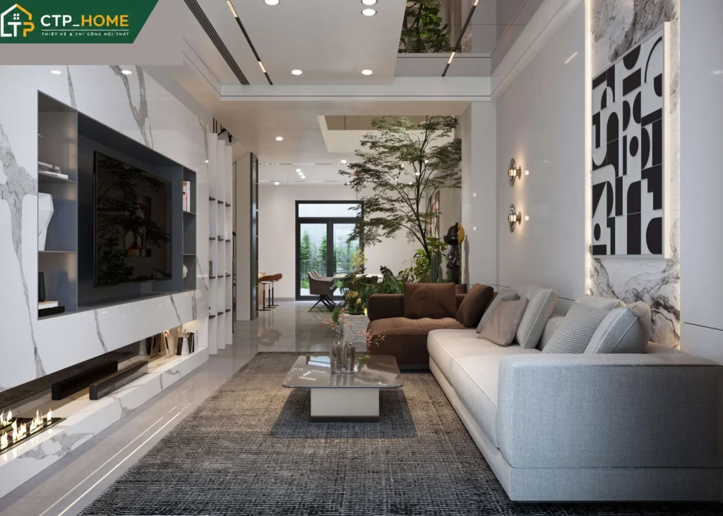 Thiết kế nội thất nhà phố Bình Dương 3 tầng hiện đại – Anh Thanh - Ảnh 1