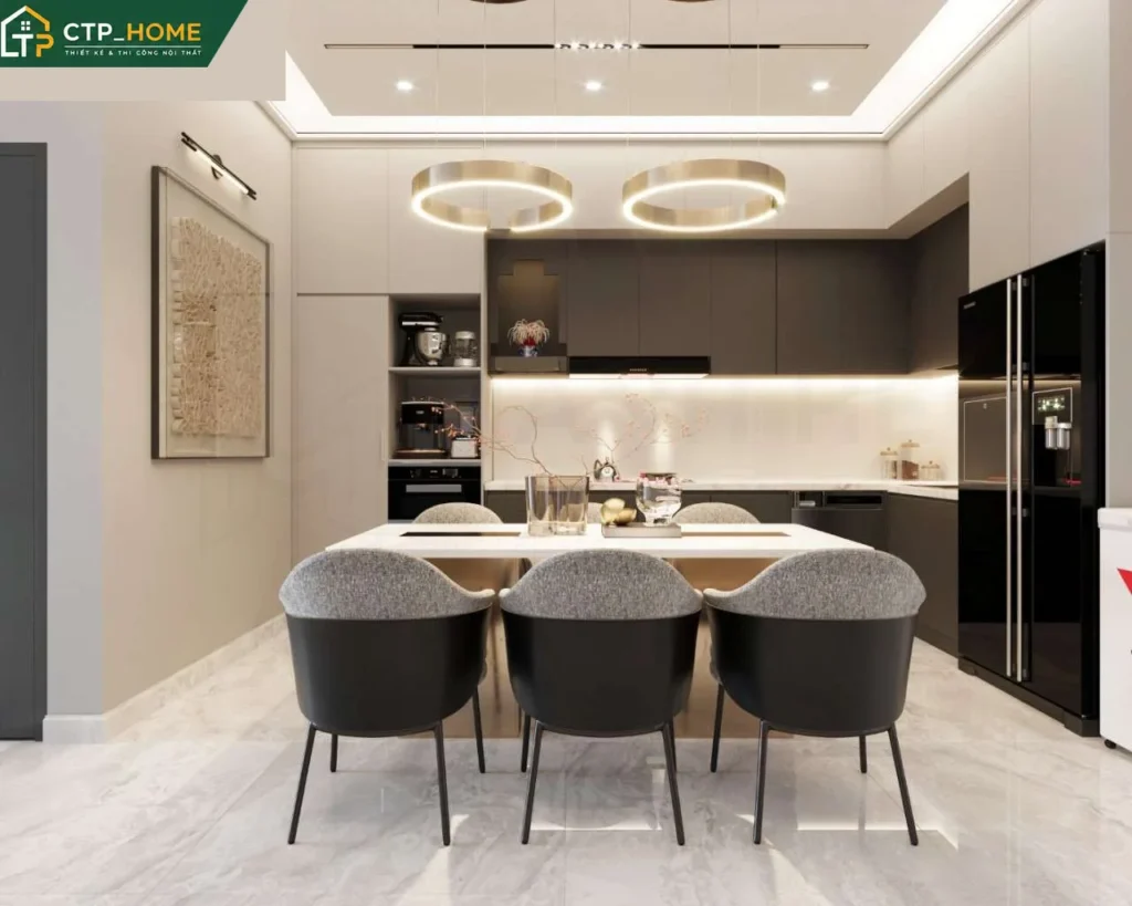 Thiết kế nội thất nhà phố Bình Dương 3 tầng hiện đại – Anh Trung - Ảnh 3