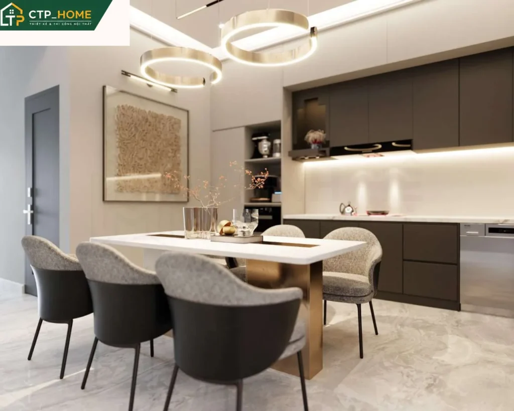 Thiết kế nội thất nhà phố Bình Dương 3 tầng hiện đại – Anh Trung - Ảnh 4