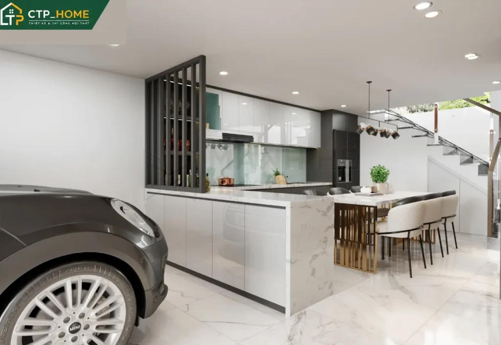 Thiết kế nội thất nhà phố Bình Tân 150m2 3 tầng hiện đại – CTP_HOME - Ảnh 2