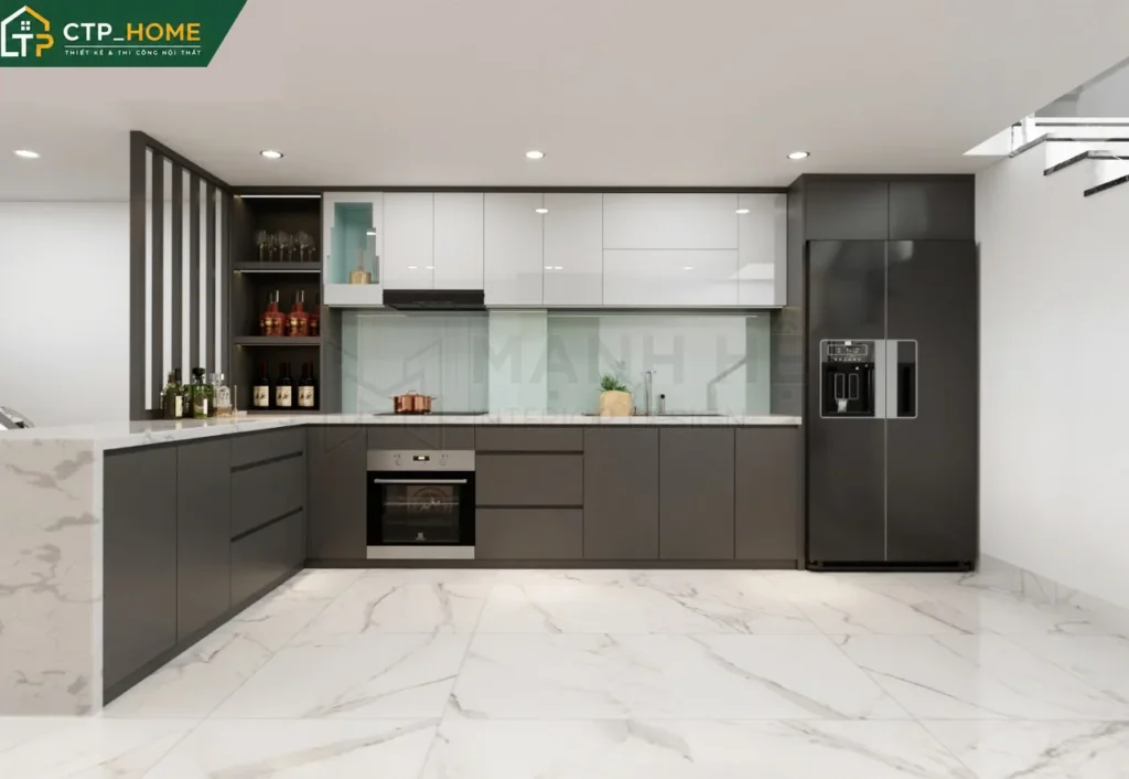 Thiết kế nội thất nhà phố Bình Tân 150m2 3 tầng hiện đại – CTP_HOME - Ảnh 4