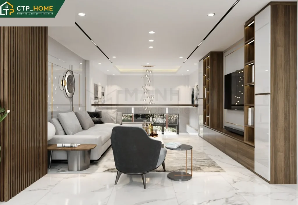 Thiết kế nội thất nhà phố Bình Tân 150m2 3 tầng hiện đại – CTP_HOME - Ảnh 8