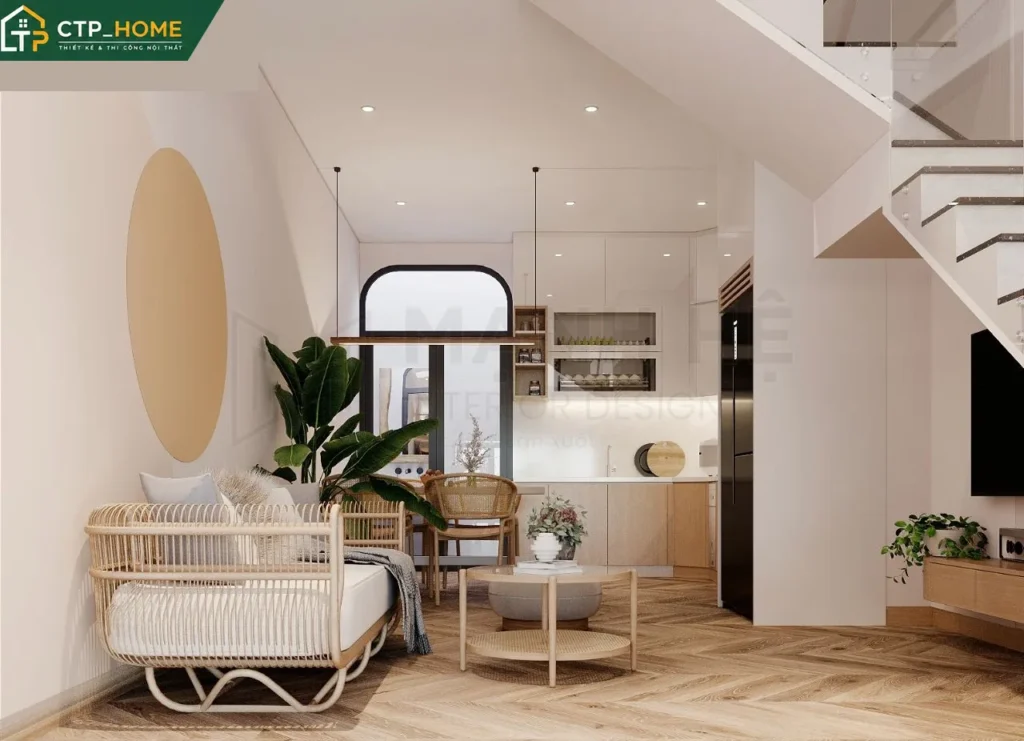 Thiết kế nội thất nhà phố Bình Tân 150m2 hiện đại – Chị Quỳnh - Ảnh 4