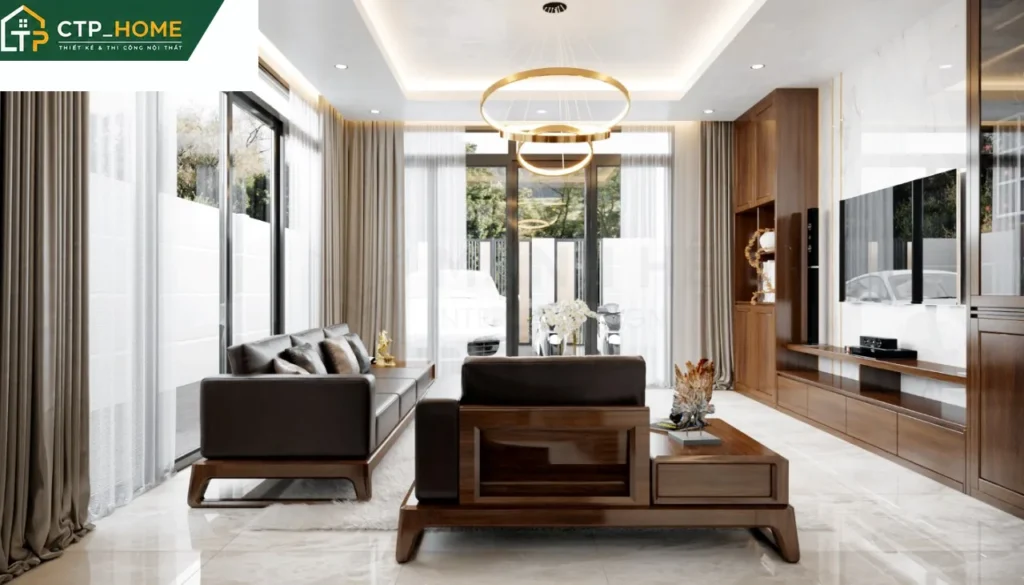 Thiết kế nội thất nhà phố Cần Thơ 150m2 – 5 phòng ngủ hiện đại - Ảnh 1