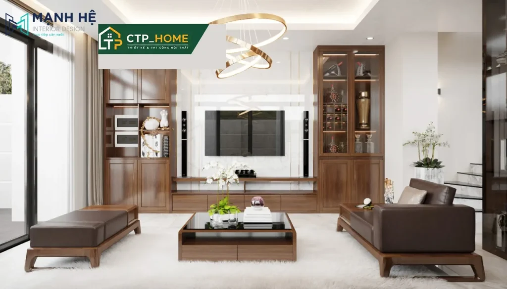 Thiết kế nội thất nhà phố Cần Thơ 150m2 – 5 phòng ngủ hiện đại - Ảnh 2