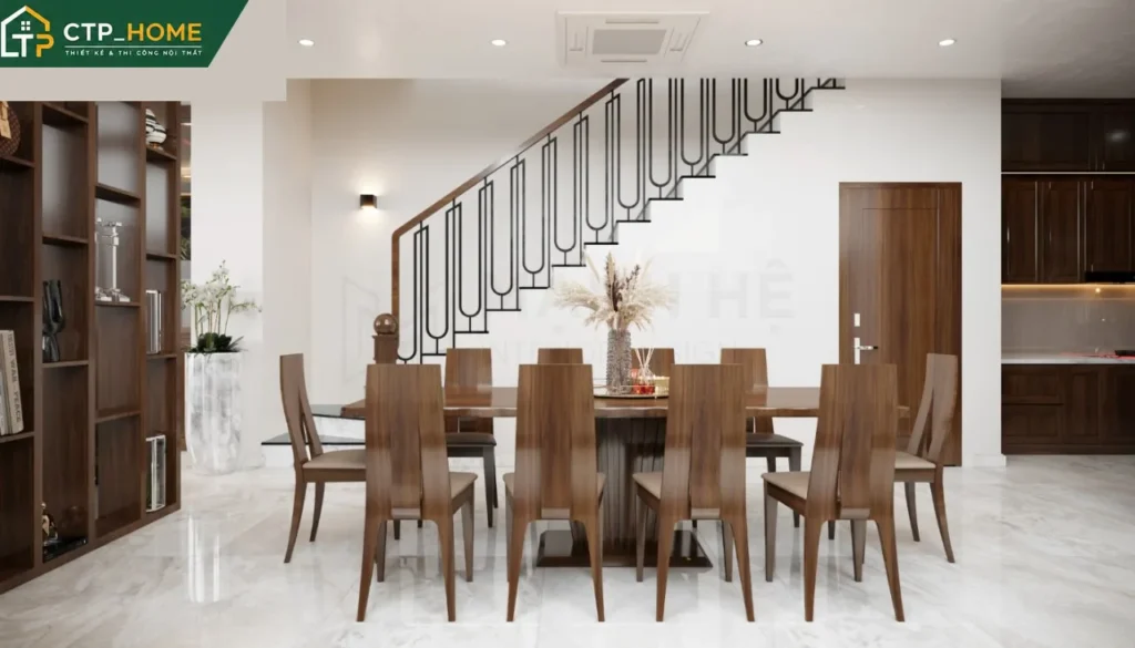 Thiết kế nội thất nhà phố Cần Thơ 150m2 – 5 phòng ngủ hiện đại - Ảnh 4