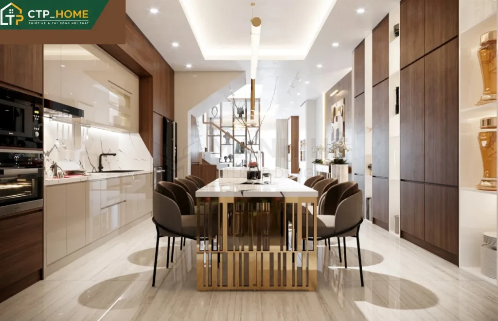 Thiết kế nội thất nhà phố Quận 12 150m2 – Chị Chuyên – 3PN tiện nghi - Ảnh 9