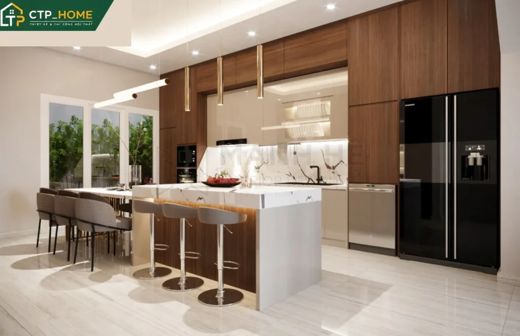 Thiết kế nội thất nhà phố Quận 12 150m2 – Chị Chuyên – 3PN tiện nghi - Ảnh 8