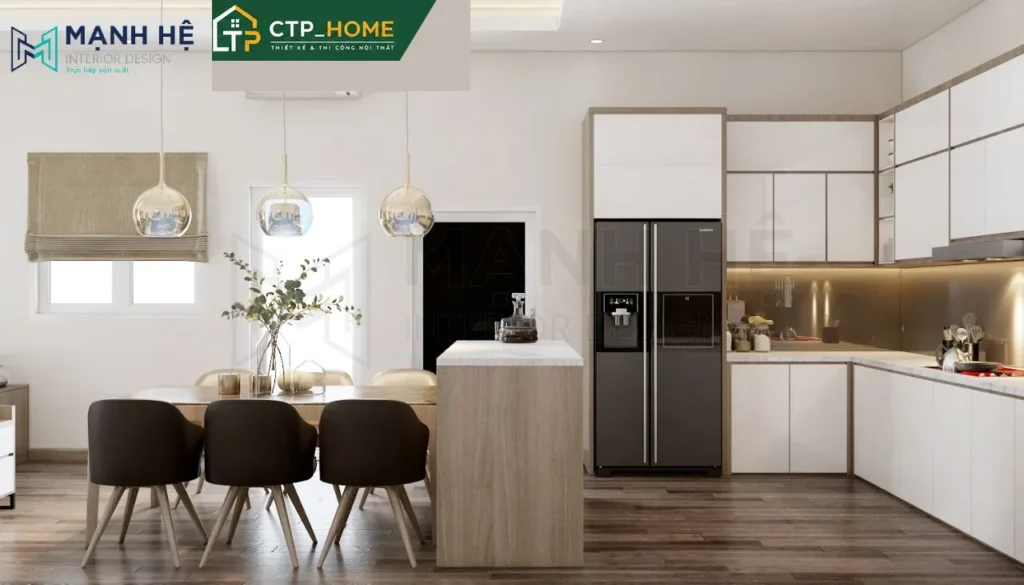 Thiết kế nội thất nhà phố Tây Ninh 120m2 hiện đại – Chị Kim - Ảnh 3