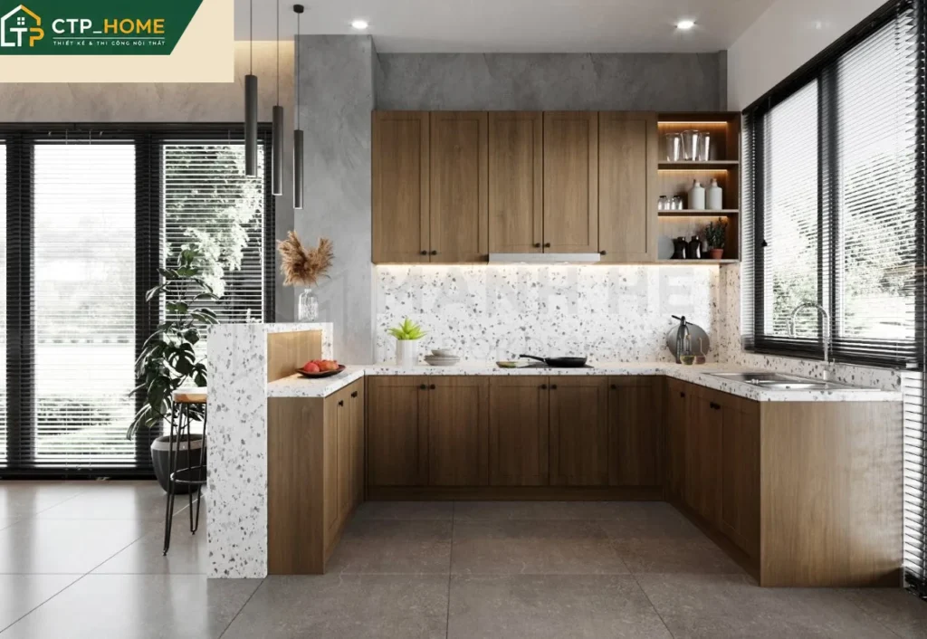 Thiết kế nội thất nhà phố cô Như 150m2 tại Long An – CTP_HOME - Ảnh 3