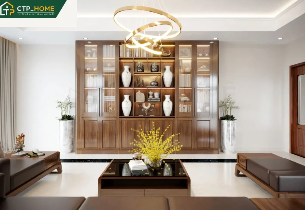Thiết kế nội thất nhà phố anh Dũng Đồng Nai 255m2 hiện đại sang trọng - Ảnh 2