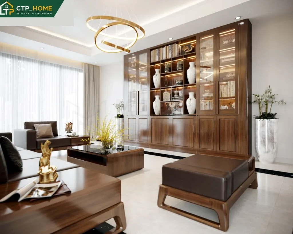 Thiết kế nội thất nhà phố anh Dũng Đồng Nai 255m2 hiện đại sang trọng - Ảnh 4