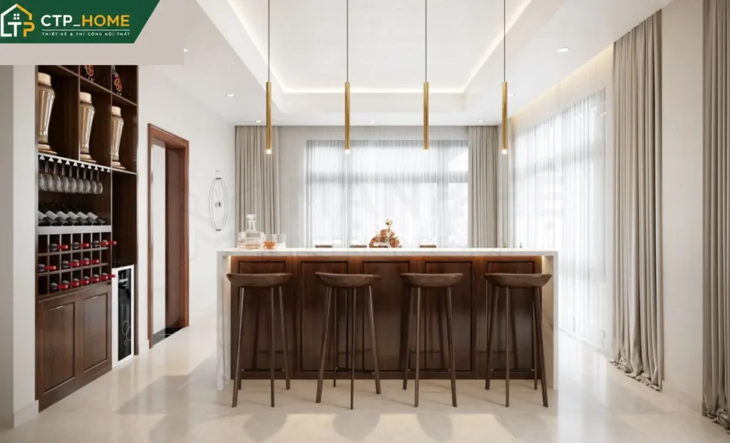 Thiết kế nội thất nhà phố anh Dũng Đồng Nai 255m2 hiện đại sang trọng - Ảnh 8