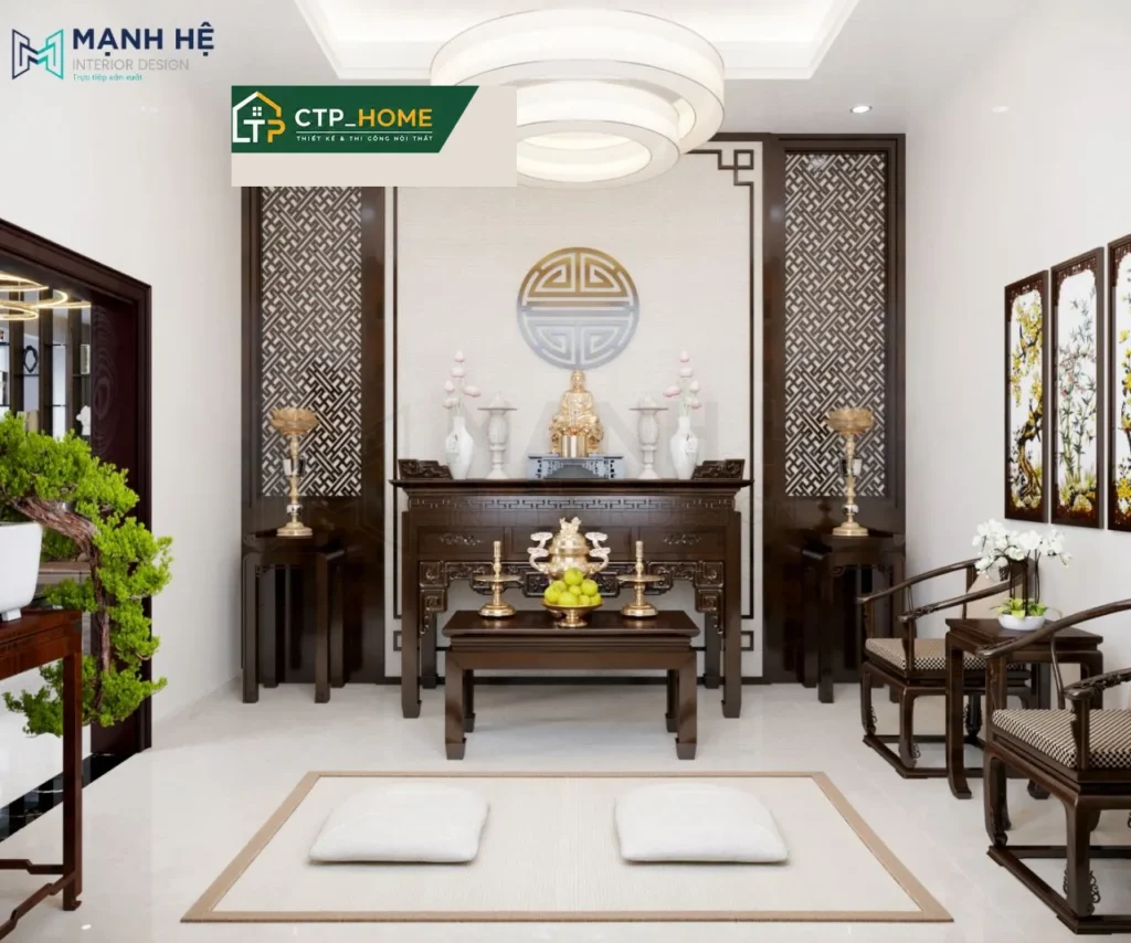 Thiết kế nội thất nhà phố gỗ Óc Chó 3PN tại Đồng Tháp – CTP_HOME - Ảnh 3