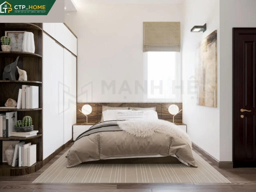 Thiết kế nội thất nhà phố gỗ Óc Chó 3PN tại Đồng Tháp – CTP_HOME - Ảnh 6