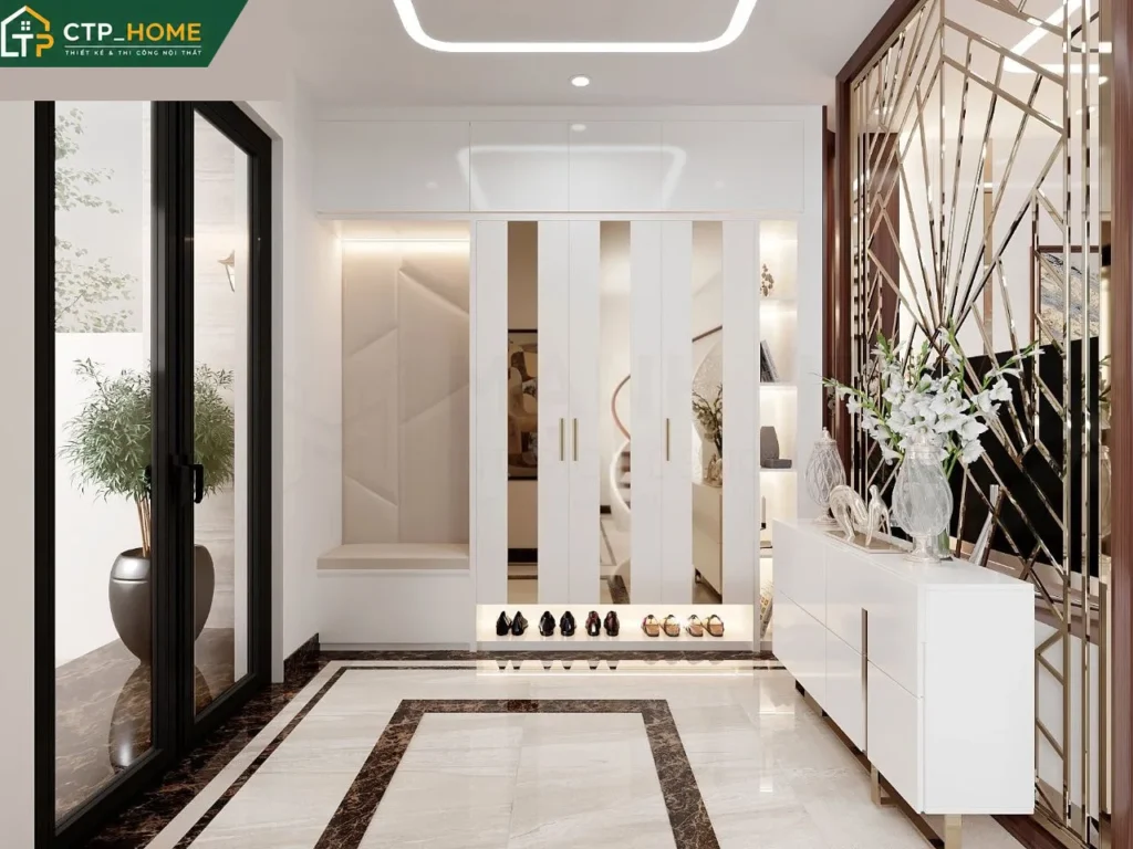 Thiết kế nội thất nhà phố chị Hạnh Hà Nội 150m2 – 3 tầng hiện đại - Ảnh 9