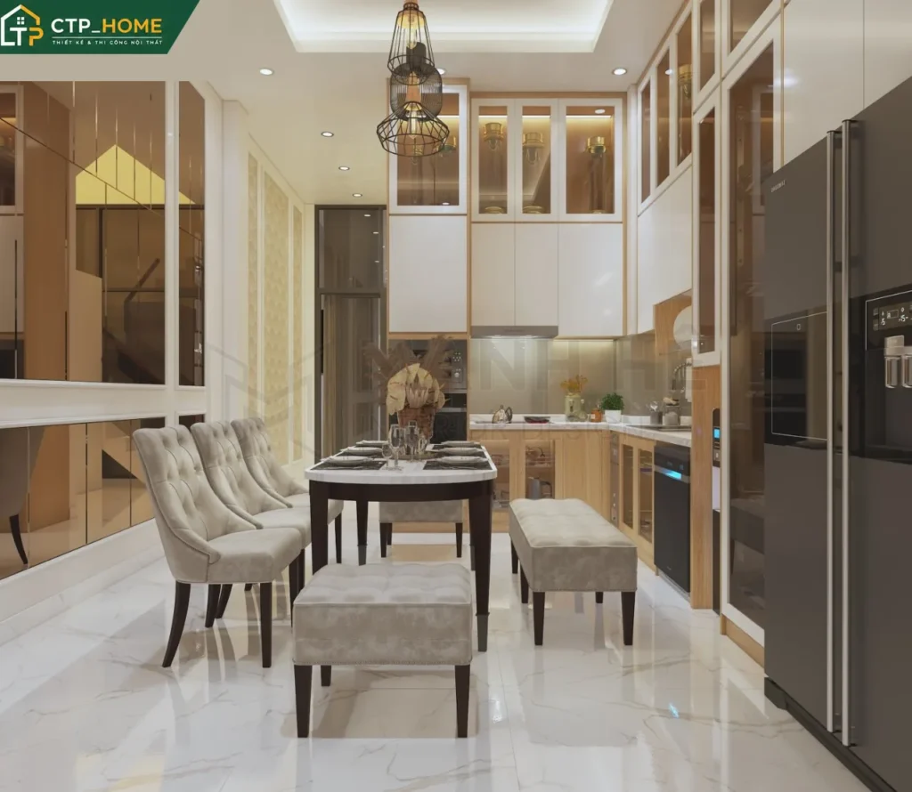 Thiết kế nội thất nhà phố kết hợp showroom Đồng Nai 4 tầng hiện đại - Ảnh 1