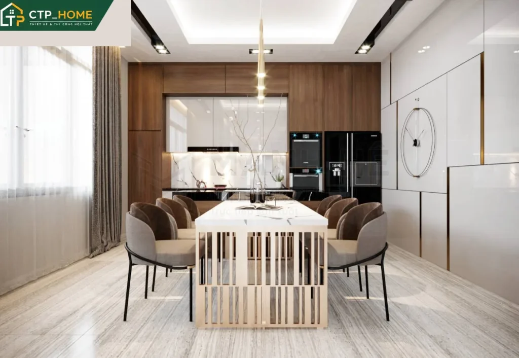 Thiết kế nội thất biệt thự Kiên Giang 3 tầng hiện đại – CTP_HOME - Ảnh 3