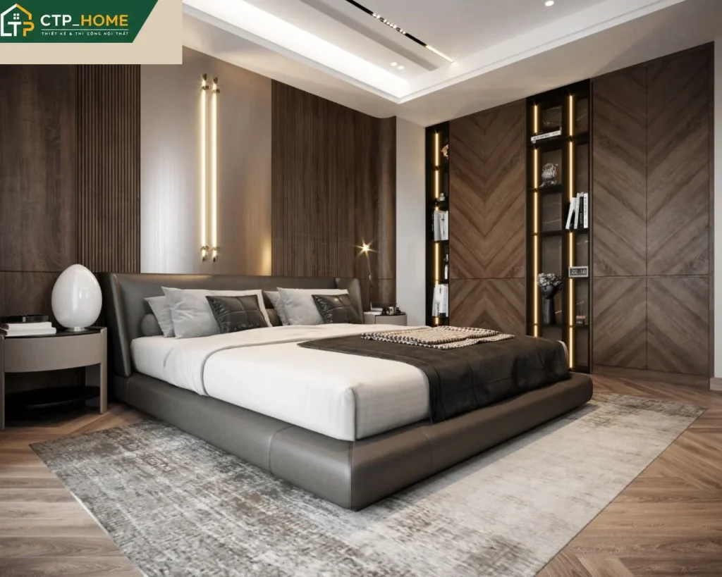 Thiết kế nội thất biệt thự liền kề Nine South Nhà Bè 250m2 – Anh Bình - Ảnh 3