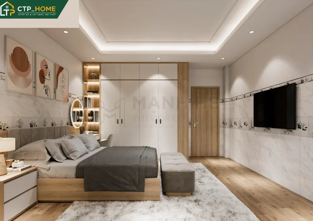 Thiết kế nội thất nhà phố Long An 150m2 3 tầng hiện đại – CTP_HOME - Ảnh 8