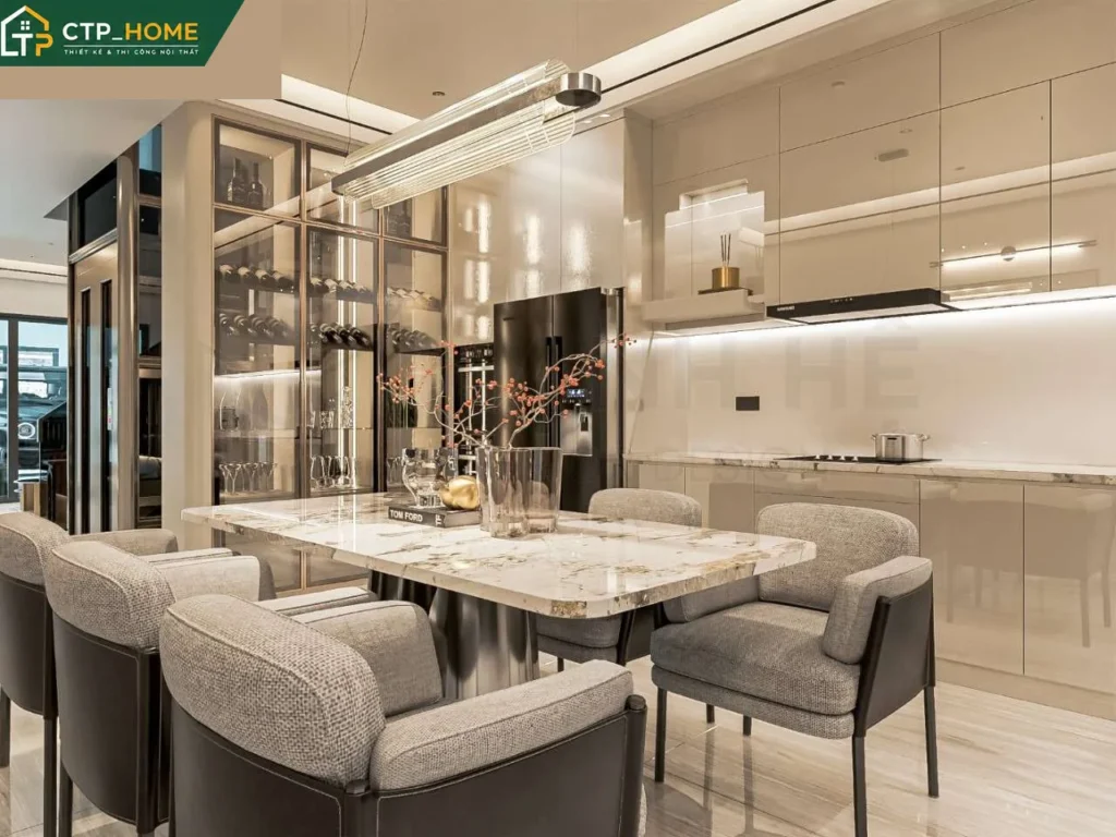 Thiết kế nội thất nhà phố Quận 2 – Chị Nhi, 3 tầng sang trọng hiện đại - Ảnh 4