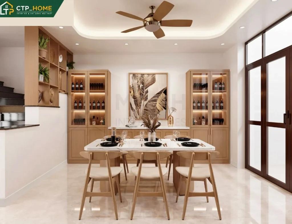 Thiết kế nội thất nhà phố Vũng Tàu 150m2 hiện đại – Chị Thu - Ảnh 4