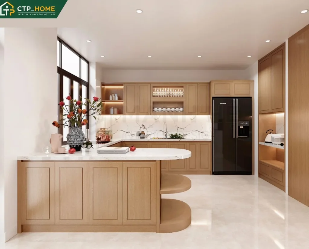 Thiết kế nội thất nhà phố Vũng Tàu 150m2 hiện đại – Chị Thu - Ảnh 5
