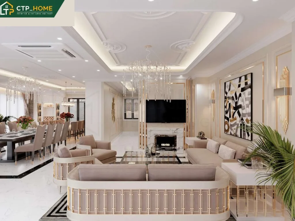 Thiết kế nội thất biệt thự Thủ Đức 3 tầng hiện đại – Anh Tiến - Ảnh 1