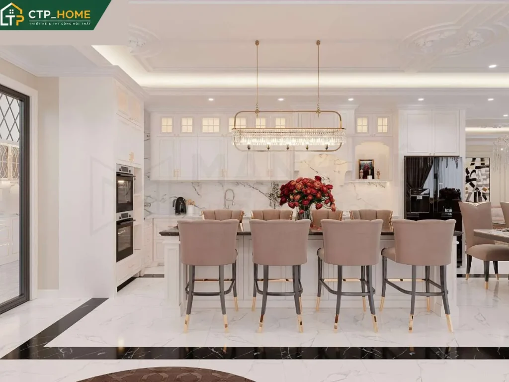 Thiết kế nội thất biệt thự Thủ Đức 3 tầng hiện đại – Anh Tiến - Ảnh 3