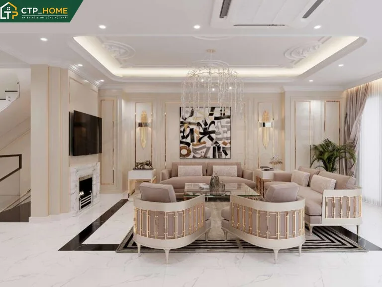 Thiết kế nội thất biệt thự Thủ Đức 3 tầng hiện đại – Anh Tiến - Ảnh 7