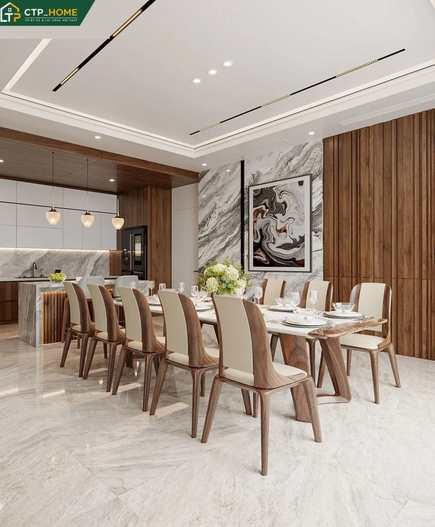 Thiết kế nội thất biệt thự Bình Phước 2 tầng hiện đại – Anh Dũng - Ảnh 4