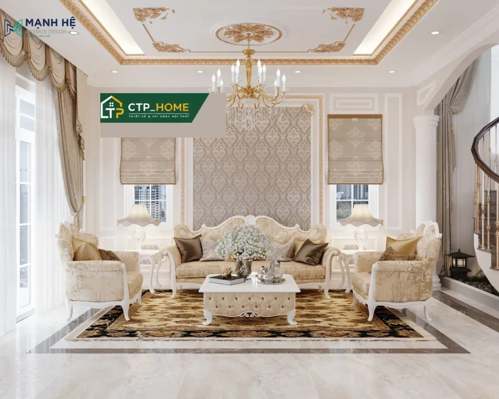 Thiết kế nội thất biệt thự Đà Lạt 68m2 2 tầng phong cách hiện đại - Ảnh 1