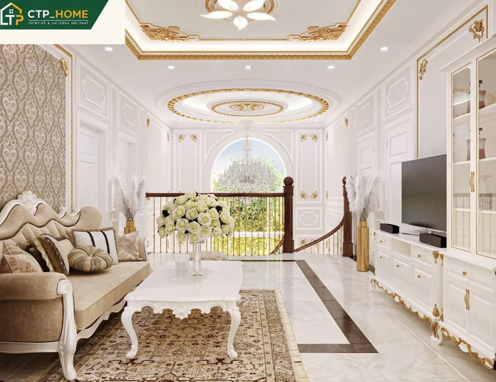 Thiết kế nội thất biệt thự Đà Lạt 68m2 2 tầng phong cách hiện đại - Ảnh 5