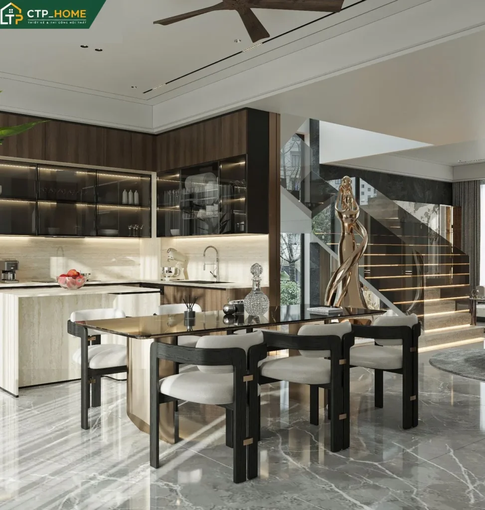 Thiết Kế Nội Thất Biệt thự Ivory Villas 3 Tầng Hiện Đại Anh B - Ảnh 4
