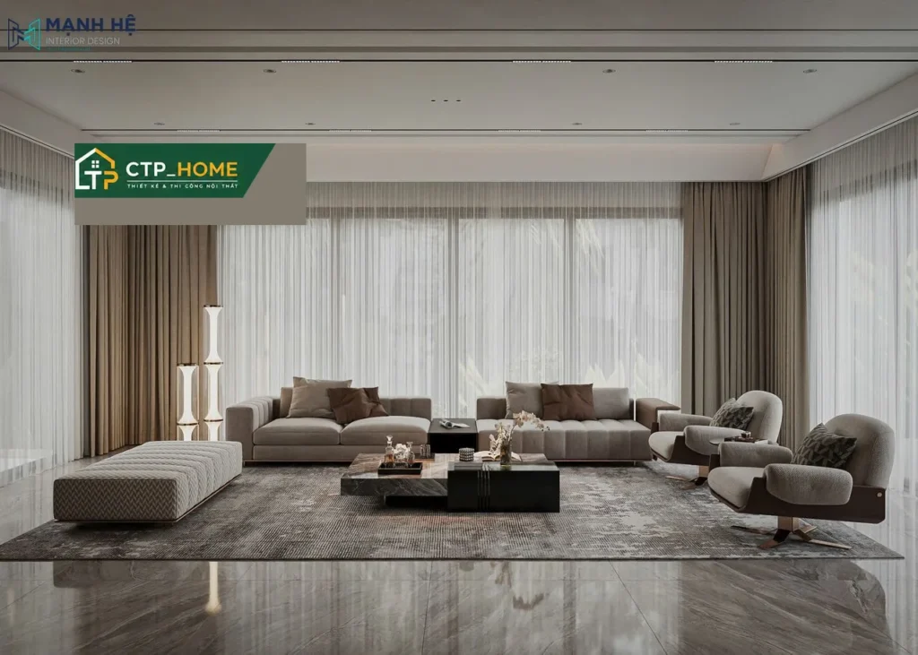 Thiết Kế Nội Thất Biệt Thự Kiên Giang 350m2 Đẹp Hiện Đại - Ảnh 1
