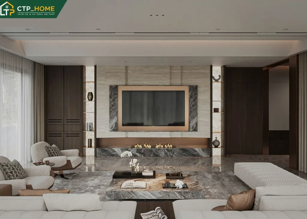 Thiết Kế Nội Thất Biệt Thự Kiên Giang 350m2 Đẹp Hiện Đại - Ảnh 2