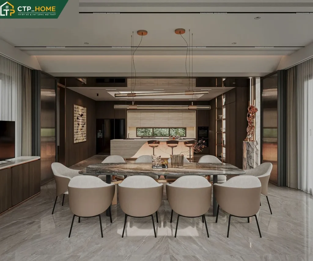 Thiết Kế Nội Thất Biệt Thự Kiên Giang 350m2 Đẹp Hiện Đại - Ảnh 5