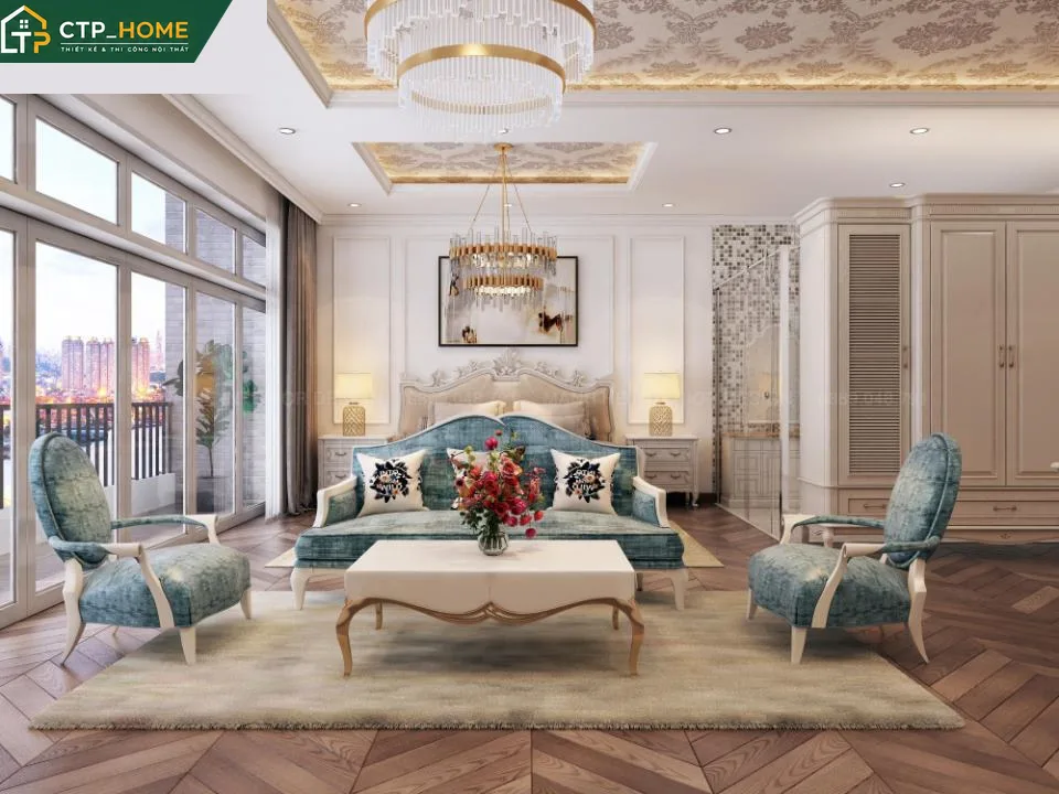 Thiết kế nội thất biệt thự The Venica Quận 9 90m2 hiện đại sang trọng - Ảnh 3