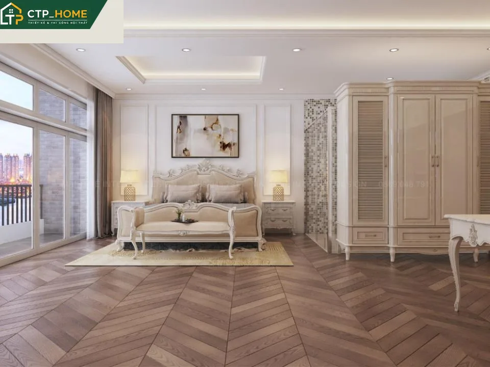 Thiết kế nội thất biệt thự The Venica Quận 9 90m2 hiện đại sang trọng - Ảnh 7