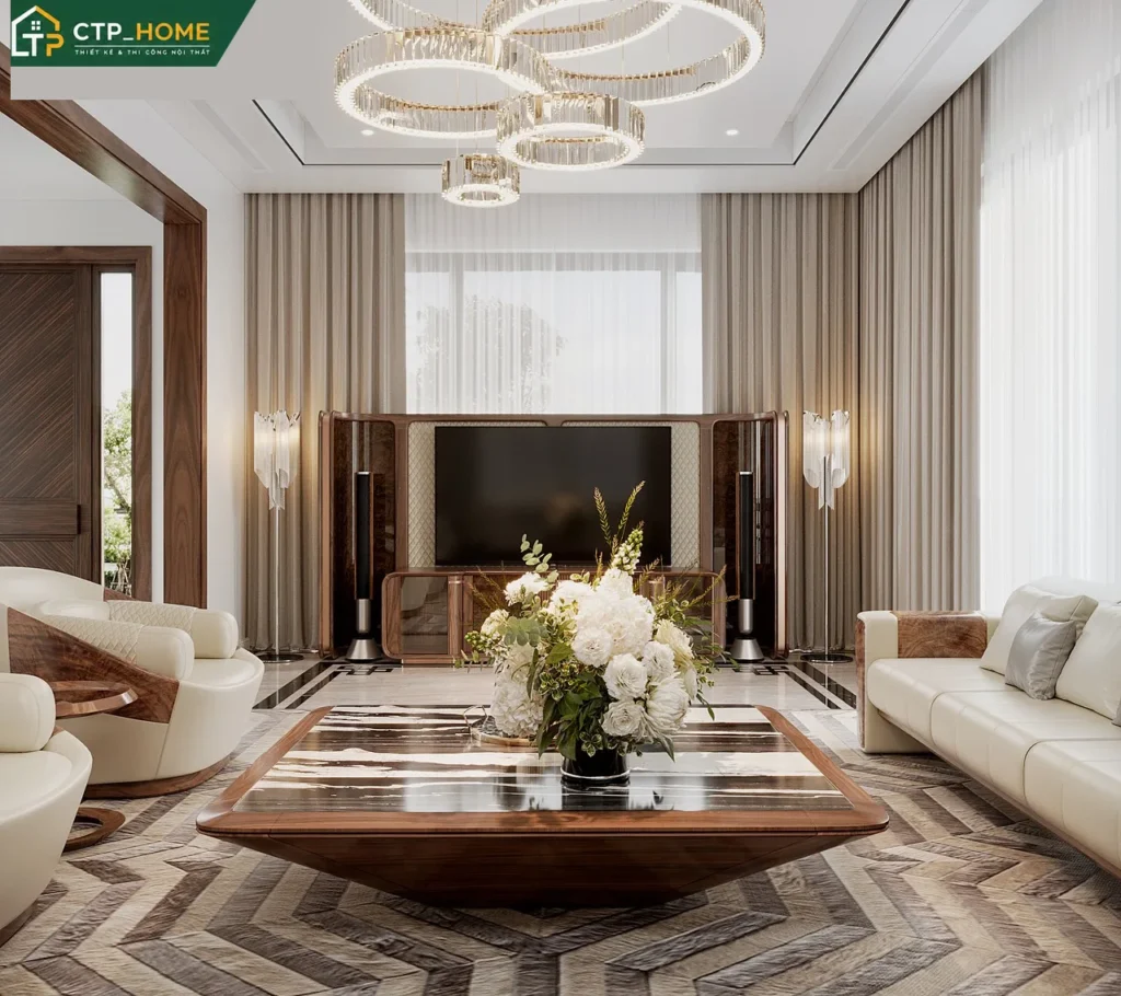 Thiết kế nội thất biệt thự Tiền Giang 3 tầng hiện đại – CTP_HOME - Ảnh 2