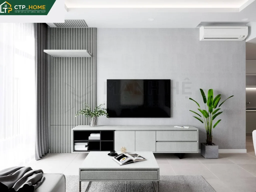 Thiết kế nội thất chung cư Carillon 72m2 hiện đại – CTP_HOME - Ảnh 1