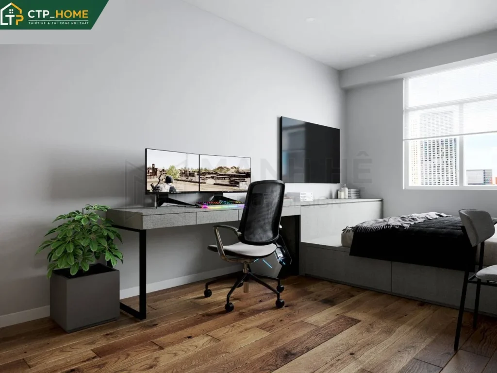 Thiết kế nội thất chung cư Carillon 72m2 hiện đại – CTP_HOME - Ảnh 7