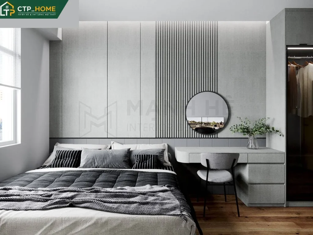 Thiết kế nội thất chung cư Carillon 72m2 hiện đại – CTP_HOME - Ảnh 8