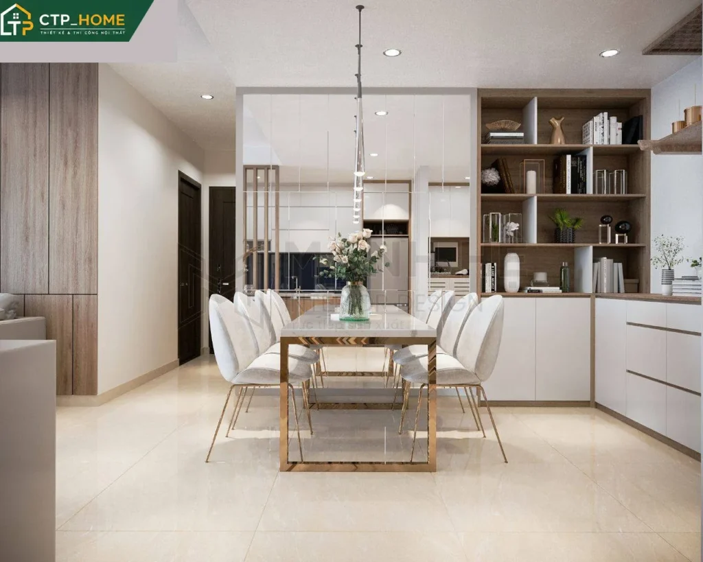 Thiết kế nội thất chung cư Golden Star 76m2 3PN hiện đại – CTP_HOME - Ảnh 2