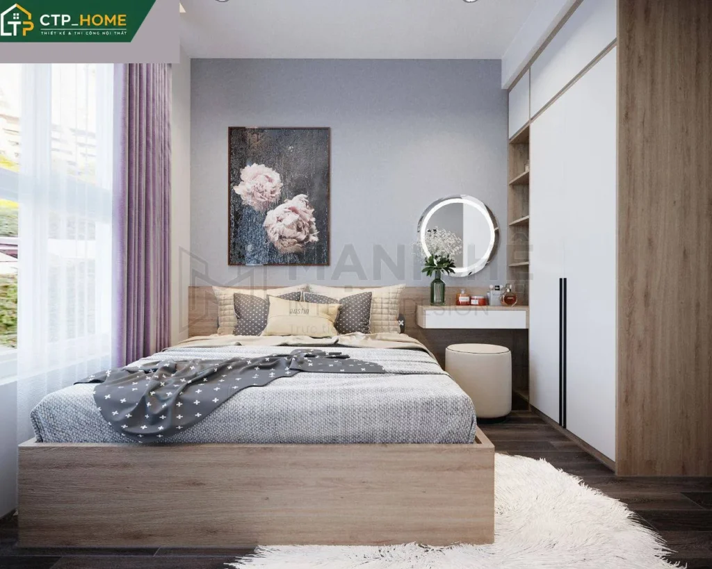 Thiết kế nội thất chung cư Golden Star 76m2 3PN hiện đại – CTP_HOME - Ảnh 3