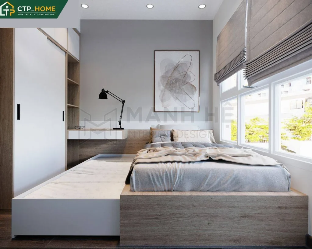Thiết kế nội thất chung cư Golden Star 76m2 3PN hiện đại – CTP_HOME - Ảnh 7