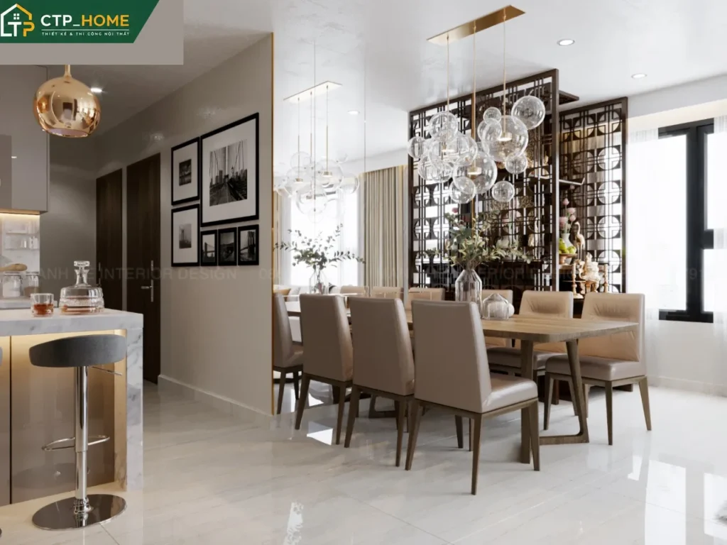Thiết kế nội thất chung cư Kingdom 101 103m2 hiện đại tại Quận 10 - Ảnh 4
