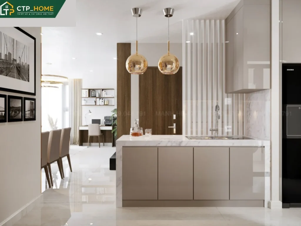 Thiết kế nội thất chung cư Kingdom 101 103m2 hiện đại tại Quận 10 - Ảnh 7