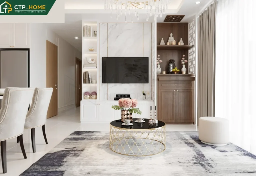 Thiết kế nội thất chung cư Lavita Charm 88m2 3 phòng ngủ hiện đại - Ảnh 1