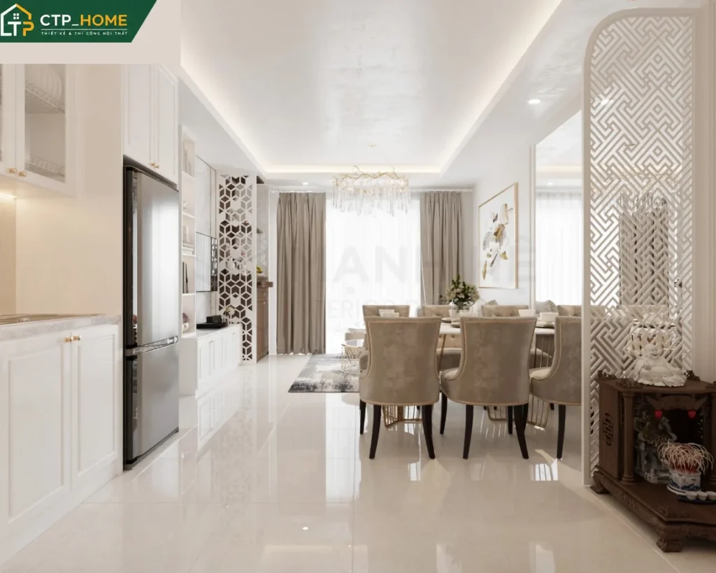 Thiết kế nội thất chung cư Lavita Charm 88m2 3 phòng ngủ hiện đại - Ảnh 2